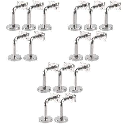 15Pièces Support Bannière Escalier Acier Inoxydable Argent Robuste 1