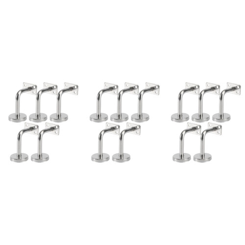 15Pièces Support Bannière Escalier Acier Inoxydable Argent Robuste 2