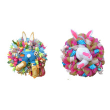 Easter Bunny Wreath Stickers Front Door Spring Rabbit