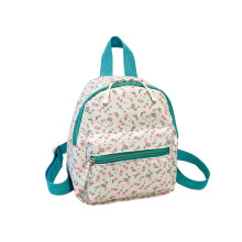 Kleine nylon rugzak met bloemenprint voor dames, 2 afneembare schouderbanden, lichtgewicht crossbodytas/dagrugzak – geschikt voor dagelijks