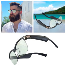 Smart Glasses w/ Bluetooth & Photochromic Lenses—Blue Light Blocking, Hands-Free Calling/Music, Indoor/Outdoor—Men & Women