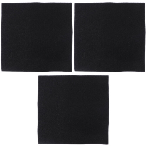 3Pièces Filtre Éponge Aquarium Noir Polyvalent 2
