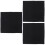 3Pièces Filtre Éponge Aquarium Noir Polyvalent 5