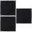 3Pièces Filtre Éponge Aquarium Noir Polyvalent 6