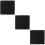 3Pièces Filtre Éponge Aquarium Noir Polyvalent 8