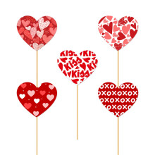 Heart Vase Inserts for Valentine's Day 15-Pack