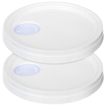 Gallon Bucket Lid Bucket Lid Plastic White 2Set