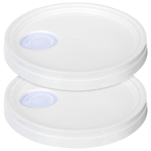 Gallon Bucket Lid Bucket Lid Plastic White 2Set