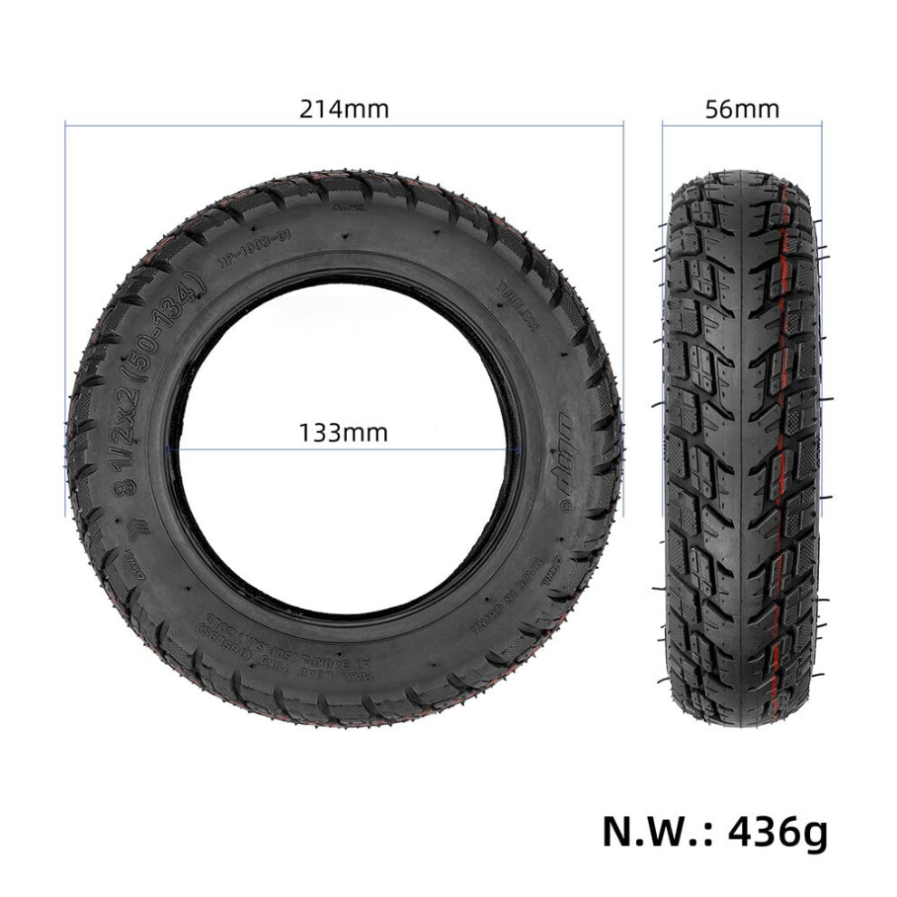 8.5 Inch 8 1/2X2(50-134) Tubeless Off-Road Tyre For Vsett 9&9+/Zero 9 Scooters Replacement Durable Scooter Tire E-Scooter Parts 9193271959632