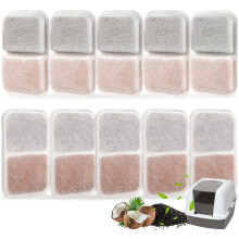 10-Pack Filter Replacements for Catit Smartsift Litter Boxes – Dual-Action Odor-Absorbing Air Purifier Pads