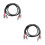 2Stk Robustes 2 Auf 2 Kabel PVC Audioadapter Schwarz 7