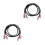 2Stk Robustes 2 Auf 2 Kabel PVC Audioadapter Schwarz 8