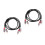 2Stk Robustes 2 Auf 2 Kabel PVC Audioadapter Schwarz 9