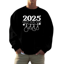 Unisex sweatshirts holiday logo print pullover