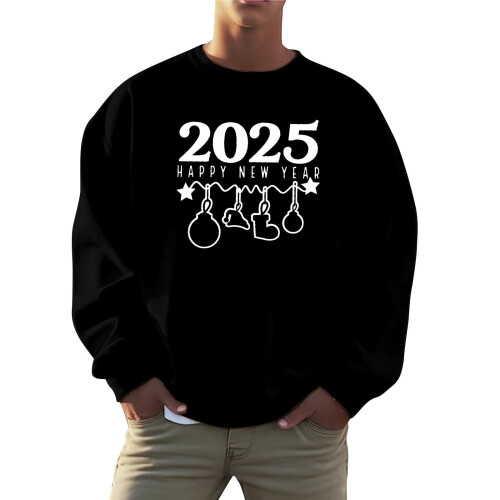Unisex sweatshirts holiday logo print pullover