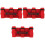 3Stk Roter Auto Dachgriff Polyester Stark Vielseitig 2