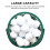 Golf Ball Bucket with Handle - Durable Nylon Plastic Green Holds 25 Golf Balls 6