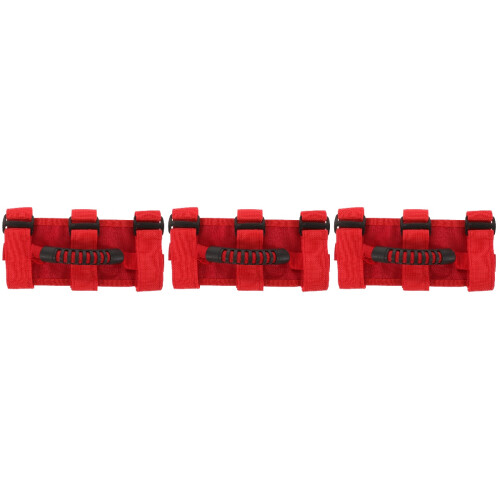 3Stk Roter Auto Dachgriff Polyester Stark Vielseitig 2