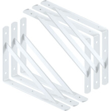 L-Type Floating Shelf Wall Mount, Heavy-Duty Iron Bracket 150x95mm, 90 Angle, Easy Install – Compatible with Standard Studs