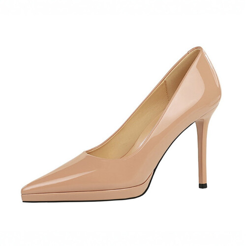 Women's Leather High Heel Party Pumps 1