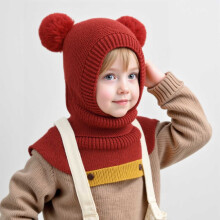 Toddler Winter Hat Kids Balaclava Fleece Lined Knit Hat with Face Cover Ear Flap Beanie Cold Weather Ski Mask for Baby Boys and Girls