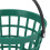 Golf Ball Bucket with Handle - Durable Nylon Plastic Green Holds 25 Golf Balls 11