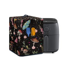 Insulated Mushroom Butterfly Air Fryer Cover with Handle – Dustproof, Fingerprint Resistant, Portable, Compatible with Most Air Fryers