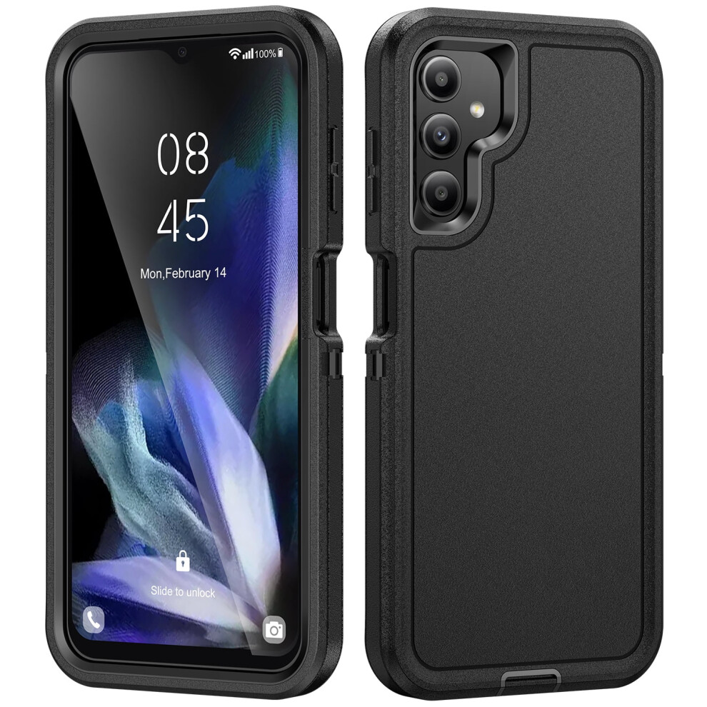 Galaxy A54 5G Case Â Shockproof Dual-Layer Rugged Armor Cover, Compatible With Samsung A54 5G (2023), Black 9341593606127