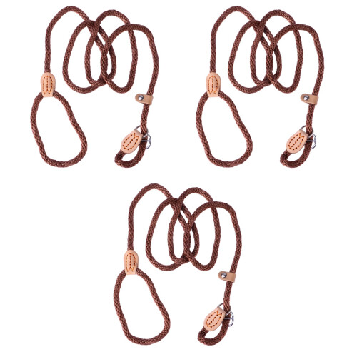 3Pièces Laisse Formation Café Nylon Durable 2