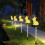LED Easter Bunny Solar Ground Lights 5-Pack 7