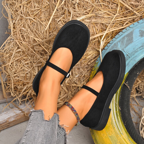 Women's Cotton Mary Jane Ballet Flats