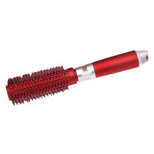 Round Hair Brush for Blow Drying, Curling, Straightening, Red, ABS