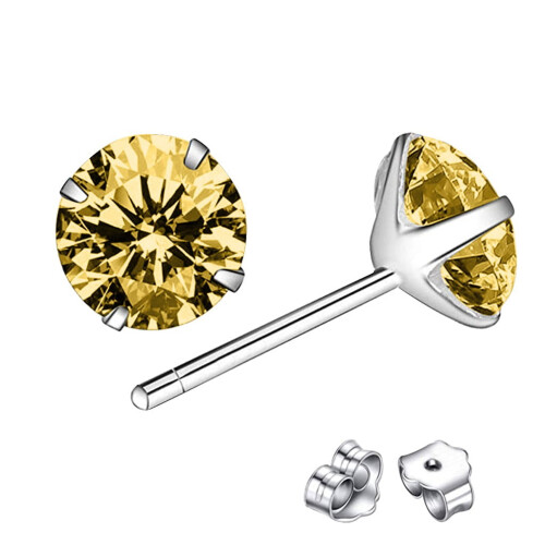Classic Sterling Silver Stud Earrings, Hypoallergenic Earrings earrings post stud pack, 5PCS