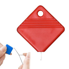 1PC Auto Needle Threader for Hand Sewing + 5PCS Square Threading Helpers for Machines, Fits All Needle Sizes, Compatible with All Sewing Machines