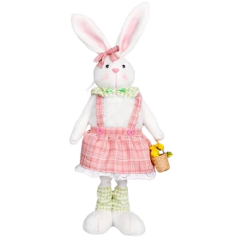 Retractable Easter Bunny Plush Toy 16.5 inches
