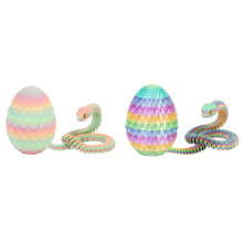 2pcs 3D Printed Easter Snake Eggs with Rotary Gear & Snake Inside – Home/Office Decor, Easter Gifts, Compatible with Easter themes