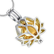 Glistening Flower Jewelry Urn Container Ashes Necklaces Floral Locket