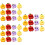 36Pièces Mini Canapés Fruit Résine Décorations Créatives Multicolores 8