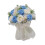 Artificial Wedding Bouquet Blue Elegant Decorative 3
