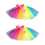 2Pièces Robe De Fête Arc-En- Multi, Jupe Élastique En Tulle 5
