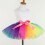 2Pièces Robe De Fête Arc-En- Multi, Jupe Élastique En Tulle 9