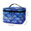 Blue Scale Top-Handle Cosmetic Bag with Brush Slots 6