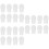 24Pcs White Jade Essential Oil Bottle Rollers Replacement for Bottles 8