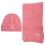 3Ensembles Bonnets Et Écharpes Rose Broderie Cœur Déco 3