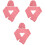 3Ensembles Bonnets Et Écharpes Rose Broderie Cœur Déco 4