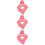3Ensembles Bonnets Et Écharpes Rose Broderie Cœur Déco 9