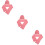 3Ensembles Bonnets Et Écharpes Rose Broderie Cœur Déco 10