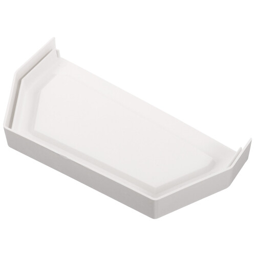 2Pièces Embouts Gouttières PVC Blancs Étanches Pour Évacuation Eau 2
