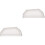 2Pièces Embouts Gouttières PVC Blancs Étanches Pour Évacuation Eau 4