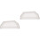 2Pièces Embouts Gouttières PVC Blancs Étanches Pour Évacuation Eau 5